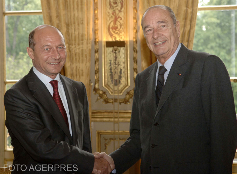 Întâlnirea lui Traian Băsescu cu Jacques Chirac