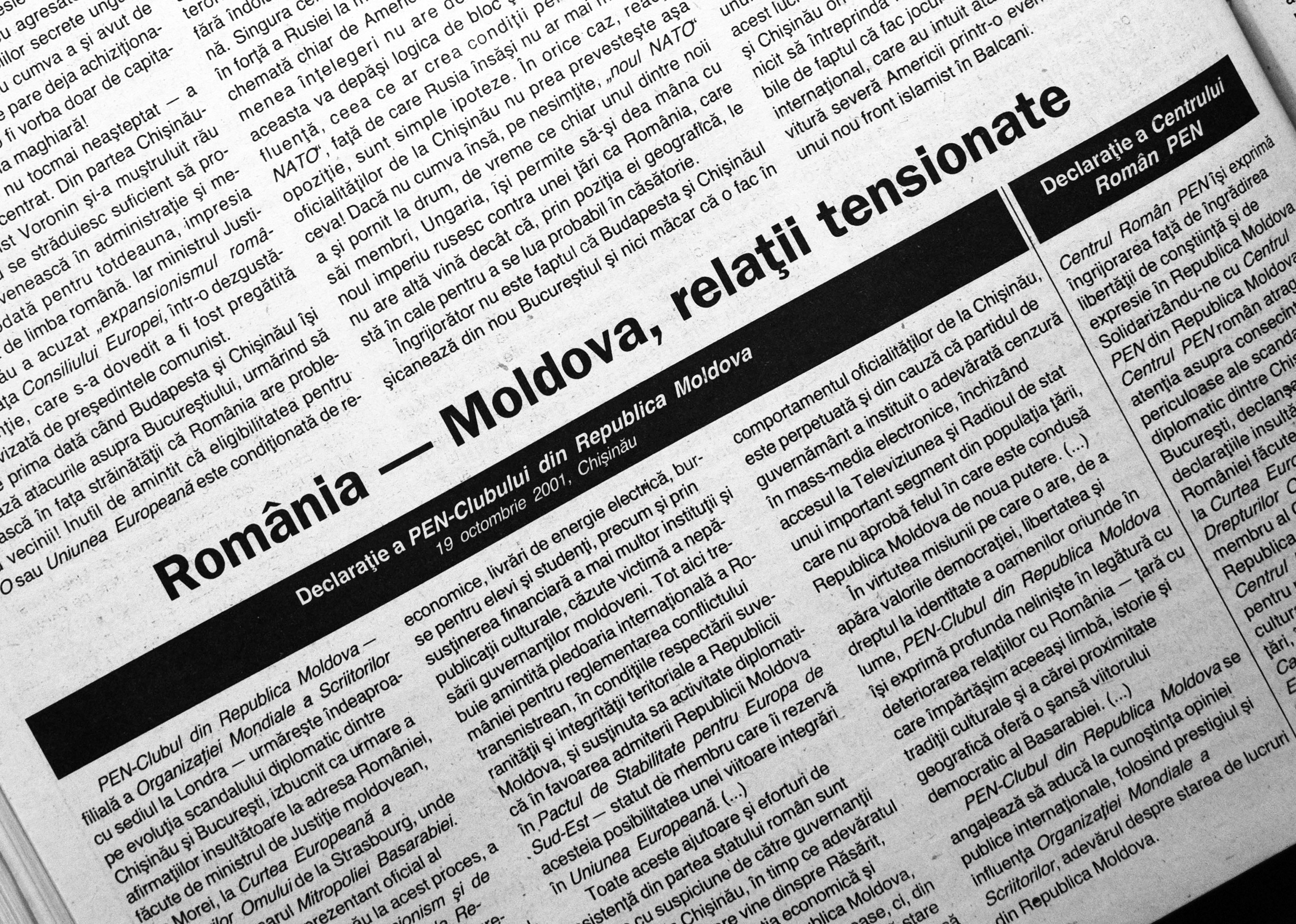 Tensiuni între România și Republica Moldova