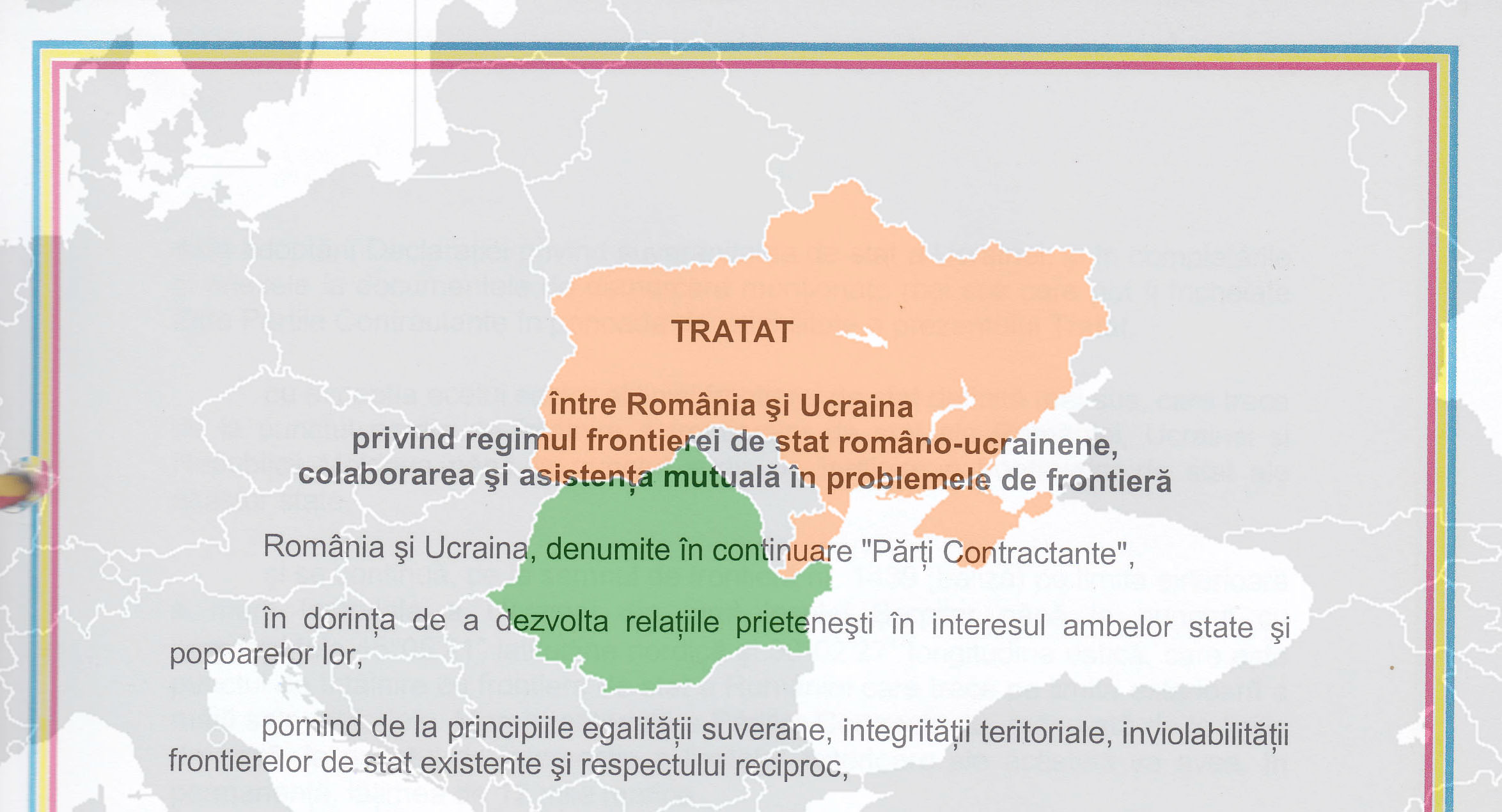 România şi Ucraina semnează tratatul de frontieră